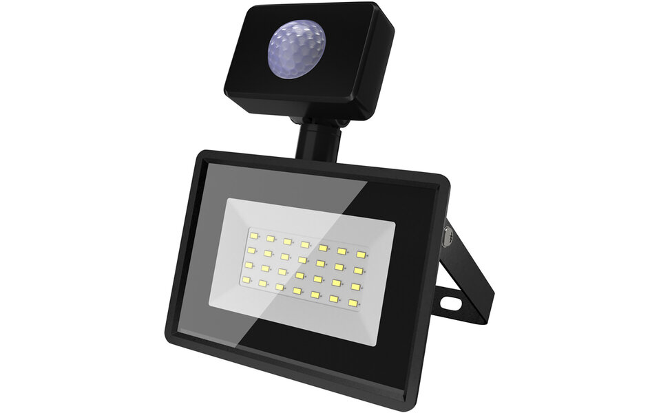 Velvalux LED Bouwlamp & LED Wandlamp met Sensor - Waterdichte IP65 Breedstraler 20W Neutraal Wit