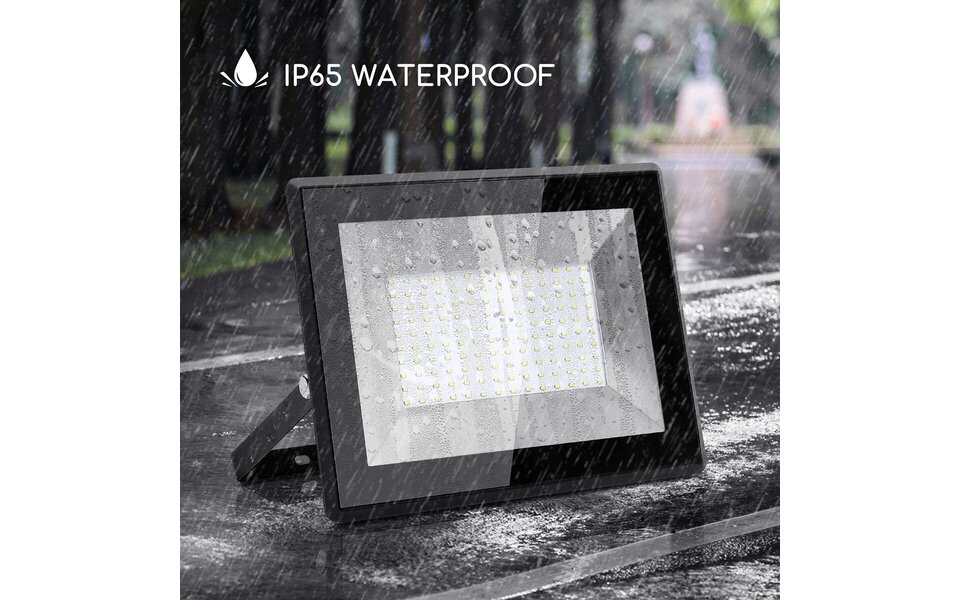 Velvalux Waterdichte LED Bouwlamp Velvalux Glowlit 200W met Koud Wit 6000K daglicht wit en IP65