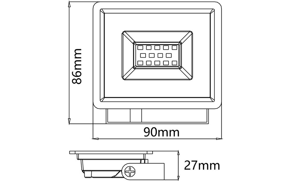 Velvalux Waterdichte LED Bouwlamp Velvalux Glowlit 10W - IP65, Koud Wit 6000K, Flikkervrij Velvalux Waterdichte LED Bouwlamp Velvalux Glowlit 10W - IP65, Koud Wit 6000K, Flikkervrij
