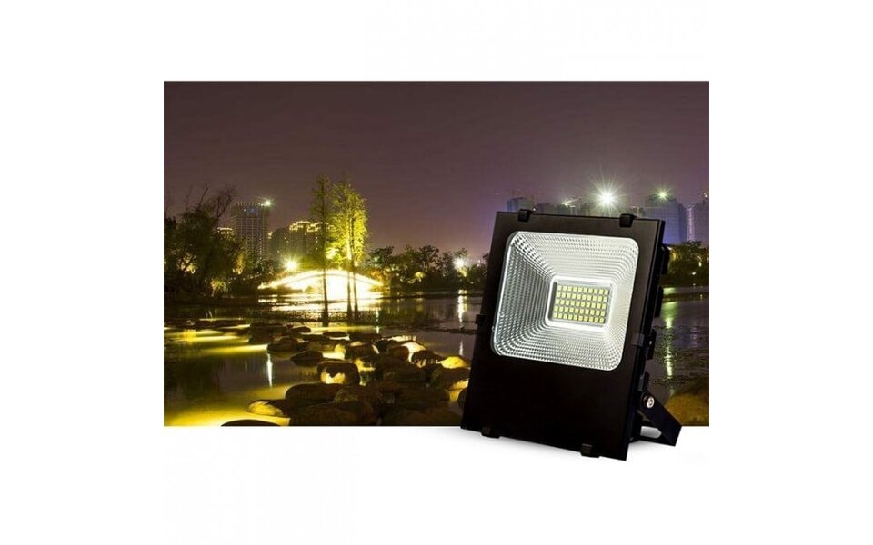 HLW LED LED Bouwlamp 50W - Waterdichte Witte LED Lamp met IP65 en Koud Wit 6000K