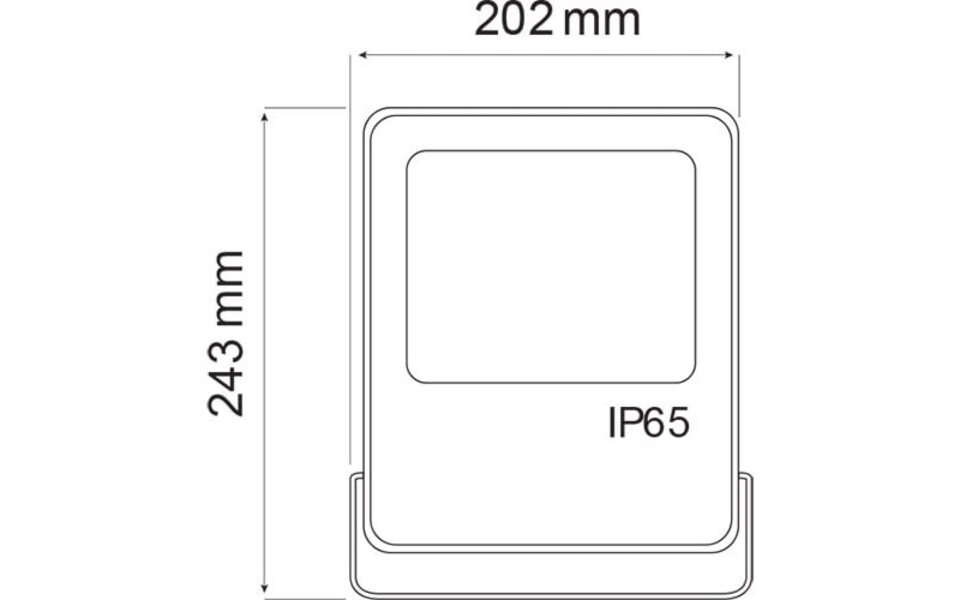 HLW LED LED Bouwlamp 50W - Waterdichte Witte LED Lamp met IP65 en Koud Wit 6000K
