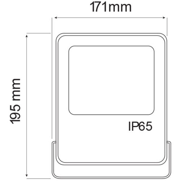 HLW LED LED Bouwlamp 30W - Witte, Waterdichte LED Lamp IP65 Koud Wit 6000K