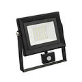 LED Bouwlamp 30W met Sensor - Waterdichte LED Bouwlamp & Wandlamp, Koud Wit 6000K IP65
