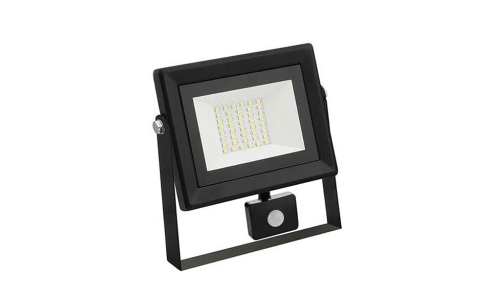 HLW LED LED Bouwlamp 30W met Sensor - Waterdichte LED Bouwlamp & Wandlamp, Koud Wit 6000K IP65