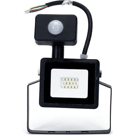 HLW LED LED Bouwlamp & Wandlamp met Sensor - Waterdicht IP65, Koud Wit 6000K, Zwart & Wit
