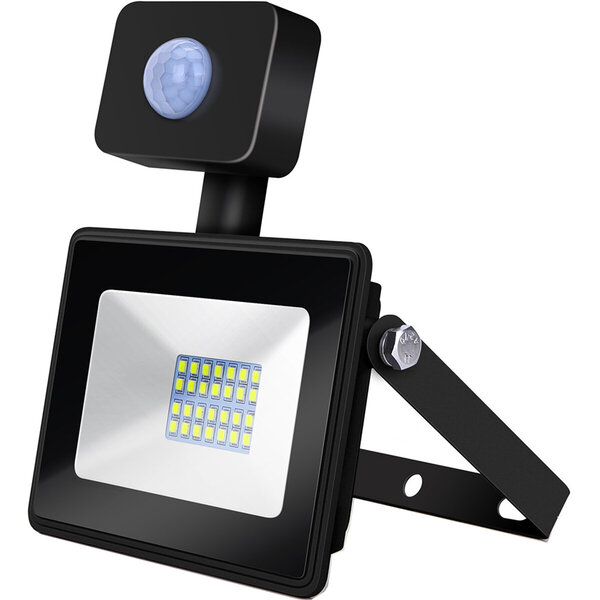 HLW LED LED Bouwlamp & Wandlamp met Sensor, Waterdicht IP65, Koud Wit 6000K, Zwart & Wit