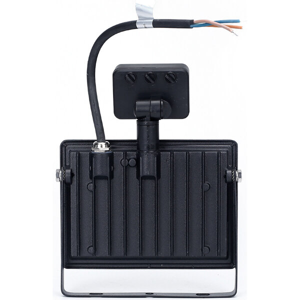 HLW LED LED Bouwlamp & LED Wandlamp met Sensor, Waterdicht IP65, Koud Wit 6000K, Mat Zwart - 50 Watt