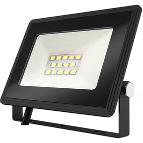 LED Bouwlamp 10W - Waterdicht IP65 - Zwart & Wit - Koud Wit 6000K