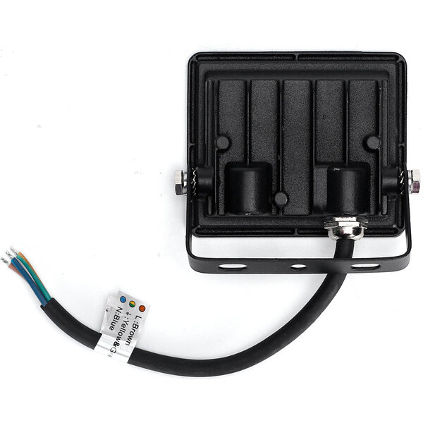 HLW LED Waterdichte LED Bouwlamp 10W IP65 - Zwarte & Witte Vloerlamp Koud Wit 6000K