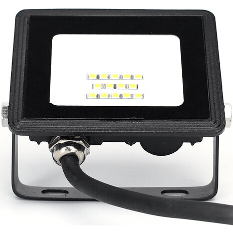 HLW LED Waterdichte LED Bouwlamp 10W IP65 - Zwarte & Witte Vloerlamp Koud Wit 6000K