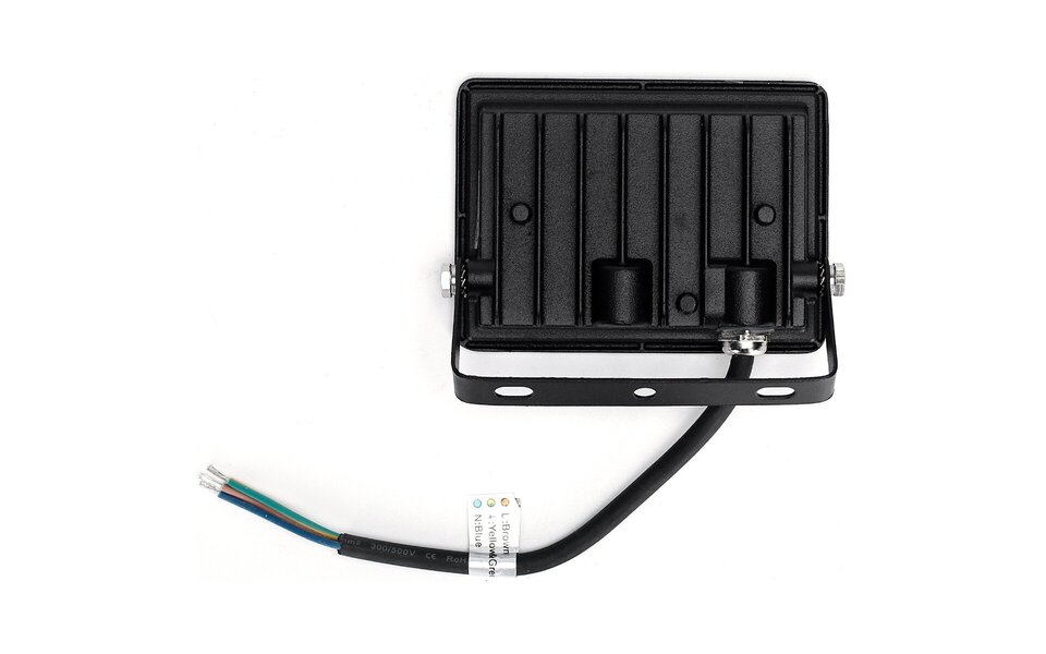 HLW LED LED Bouwlamp 20W - Mat Zwart & Wit, Waterdicht IP65, Neutraal Wit Licht