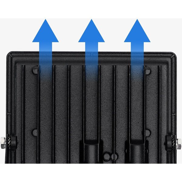 HLW LED LED Bouwlamp 20W - Mat Zwart & Wit, Waterdicht IP65, Neutraal Wit Licht