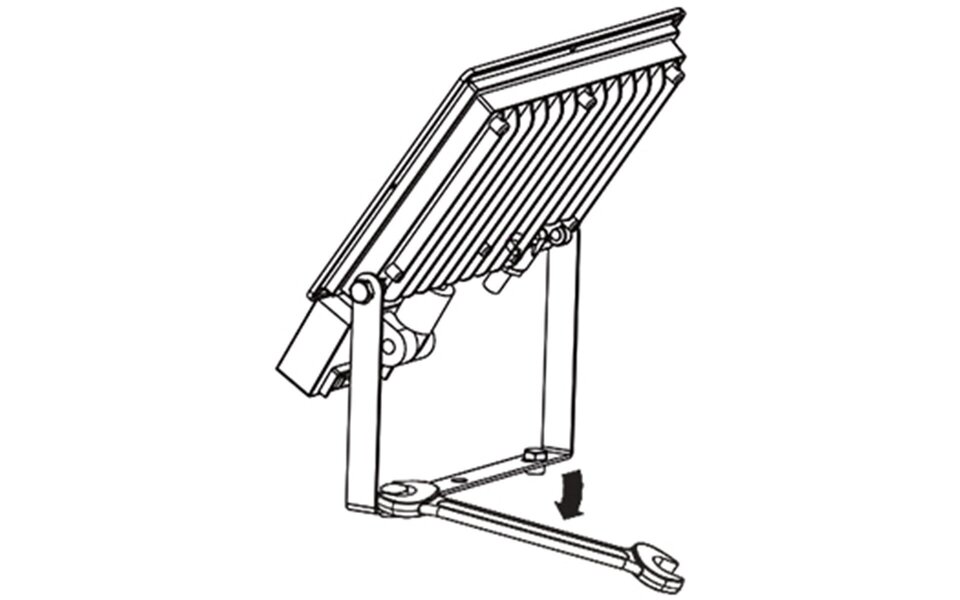 HLW LED LED Bouwlamp 20W - Mat Zwart & Wit, Waterdicht IP65, Neutraal Wit Licht