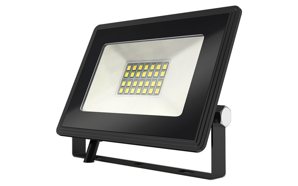 HLW LED Waterdichte LED Bouwlamp 20W - Mat Zwart & Wit - IP65, Koud Wit 6000K Licht HLW LED Waterdichte LED Bouwlamp 20W - Mat Zwart & Wit - IP65, Koud Wit 6000K Licht