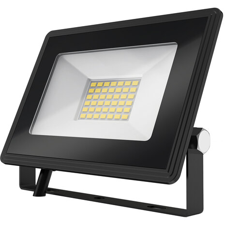 LED Bouwlamp 30W Waterdicht IP65 - Zwart & Wit, Neutraal Wit Licht