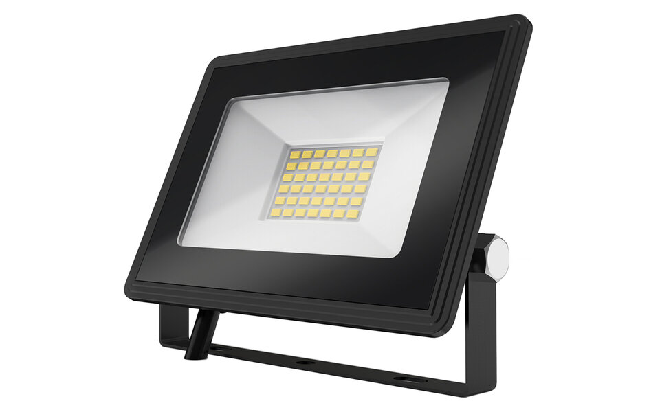 HLW LED LED Bouwlamp 30W Waterdicht IP65 - Zwart & Wit, Neutraal Wit Licht HLW LED LED Bouwlamp 30W Waterdicht IP65 - Zwart & Wit, Neutraal Wit Licht