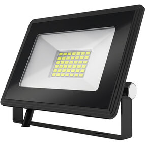 LED Bouwlamp 30W IP65 Waterdicht - Zwart & Wit - Koud Wit 6000K