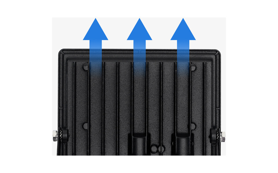 HLW LED Waterdichte LED Bouwlamp 30W IP65 - Zwarte & Witte Vloerlamp, Koud Wit 6000K