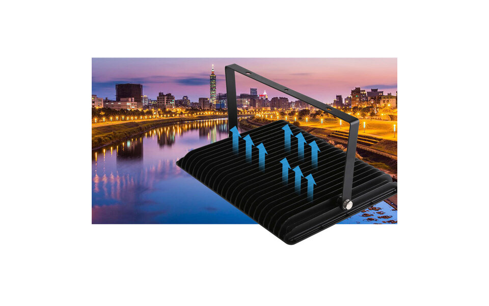 HLW LED LED Bouwlamp Zwart & Wit Waterdicht IP65 - Koud Wit 6000K, Helder & Duurzaam