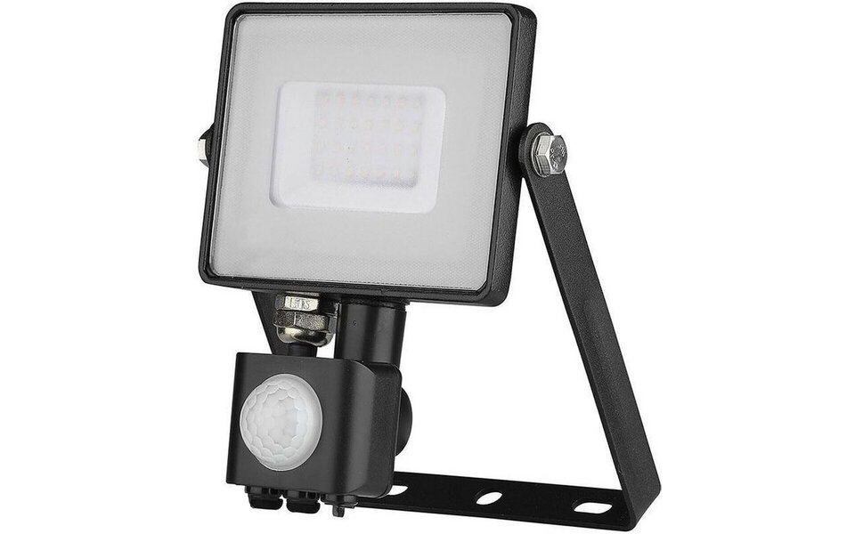 HLW LED LED Bouwlamp en LED Wandlamp met Sensor - Zwarte en Witte Vloerlamp - Koud Wit 6000K