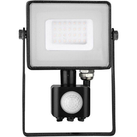 HLW LED LED Bouwlamp en LED Wandlamp met Sensor - Zwarte en Witte Vloerlamp - Koud Wit 6000K