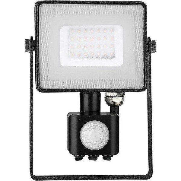 HLW LED LED Bouwlamp en LED Wandlamp met Sensor - Zwarte en Witte Vloerlamp - Koud Wit 6000K