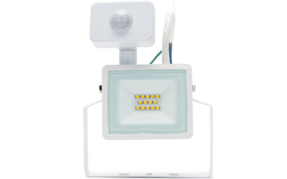 HLW LED LED Bouwlamp 10 Watt met Sensor - Waterdicht IP65 - Neutraal Wit 4000K