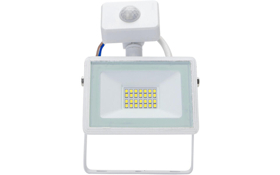 HLW LED LED Bouwlamp & Wandlamp met Sensor, IP65 Waterdicht, Koud Wit 6000K – 20W LED Lamp