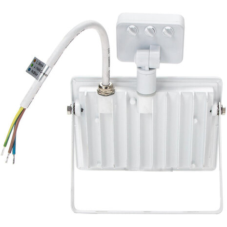 HLW LED LED Bouwlamp 30W met Sensor - Waterdichte LED Bouwlamp & Wandlamp IP65 Koud Wit 6400K