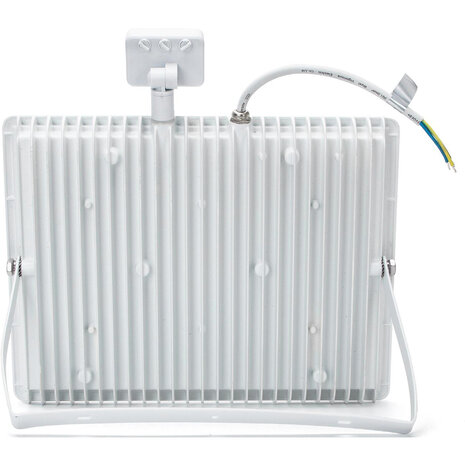 HLW LED LED Bouwlamp 100W met Sensor - Waterdichte LED Bouwlamp en Wandlamp IP65, Neutraal Wit