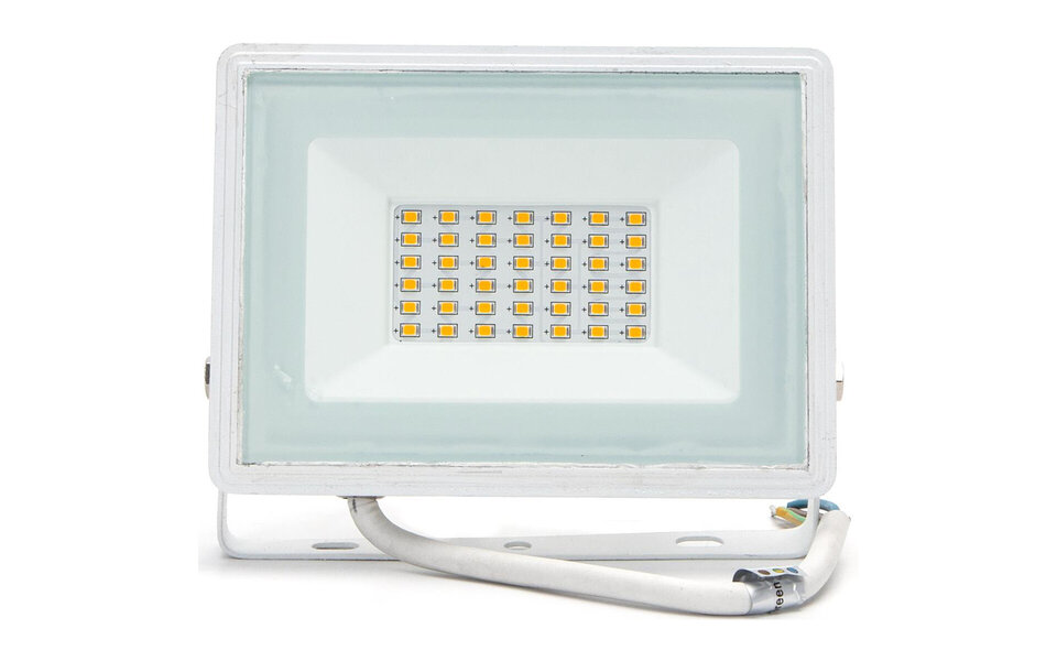 HLW LED Waterdichte LED Bouwlamp 30W IP65 - Neutraal Wit, Mat Wit Aluminium HLW LED Waterdichte LED Bouwlamp 30W IP65 - Neutraal Wit, Mat Wit Aluminium