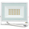 HLW LED Waterdichte LED Bouwlamp 30W IP65 - Neutraal Wit, Mat Wit Aluminium