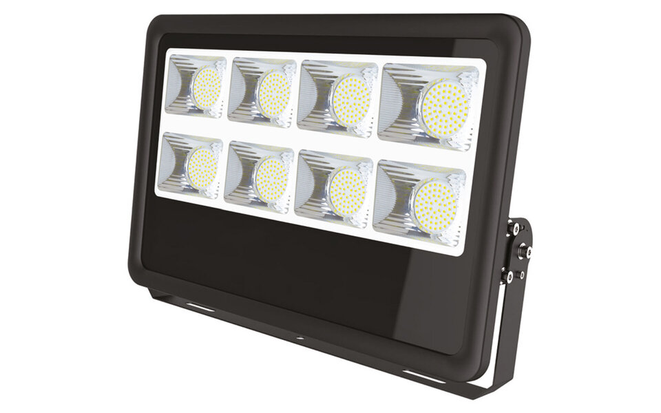 HLW LED Waterdichte LED Bouwlamp IP65 in Zwart & Wit met Koud Wit 6000K Licht