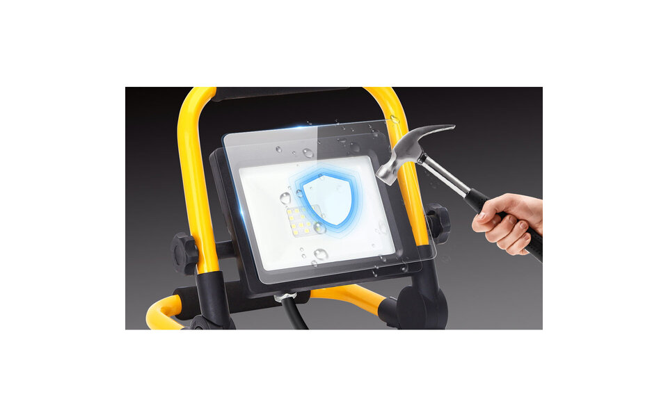 HLW LED Waterdichte Verstelbare LED Bouwlamp - Koud Wit 6000K Daglicht Wit