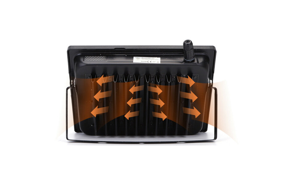 HLW LED LED Bouwlamp 100W - Waterdichte IP65 Bouwlamp - Zwart & Wit - Neutraal Wit 4000K HLW LED LED Bouwlamp 100W - Waterdichte IP65 Bouwlamp - Zwart & Wit - Neutraal Wit 4000K