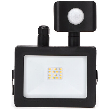 HLW LED Waterdichte LED Bouwlamp & Wandlamp met Sensor, IP65, Neutraal Wit 4000K, Mat Zwart HLW LED Waterdichte LED Bouwlamp & Wandlamp met Sensor, IP65, Neutraal Wit 4000K, Mat Zwart