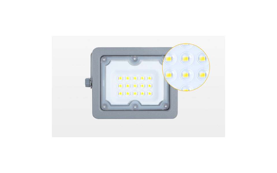 HLW LED Waterdichte Verstelbare LED Bouwlamp 50W - Witte Vloerlamp IP65 - Natuurlijk Wit