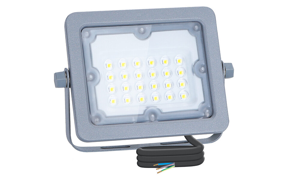 HLW LED LED Bouwlamp Verstelbaar - Witte Vloerlamp Waterdicht IP65 - Koud Wit 6000K Daglicht Wit