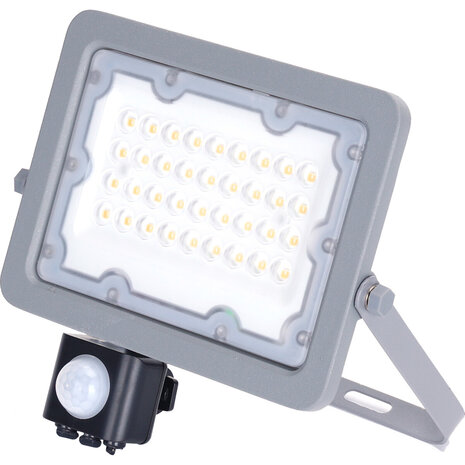 HLW LED Waterdichte LED Bouwlamp & Wandlamp met Sensor - Verstelbaar, Neutraal Wit 4000K