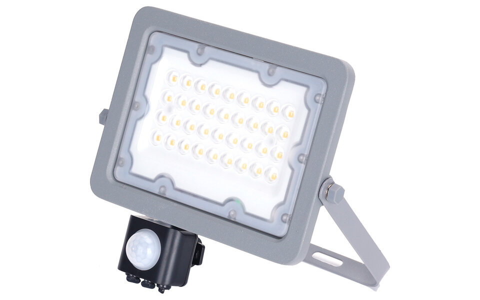 HLW LED Waterdichte LED Bouwlamp & Wandlamp met Sensor - Verstelbaar, Neutraal Wit 4000K