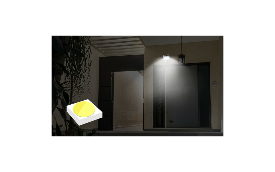 HLW LED Waterdichte LED Bouwlamp & Wandlamp met Sensor - Verstelbaar, Neutraal Wit 4000K