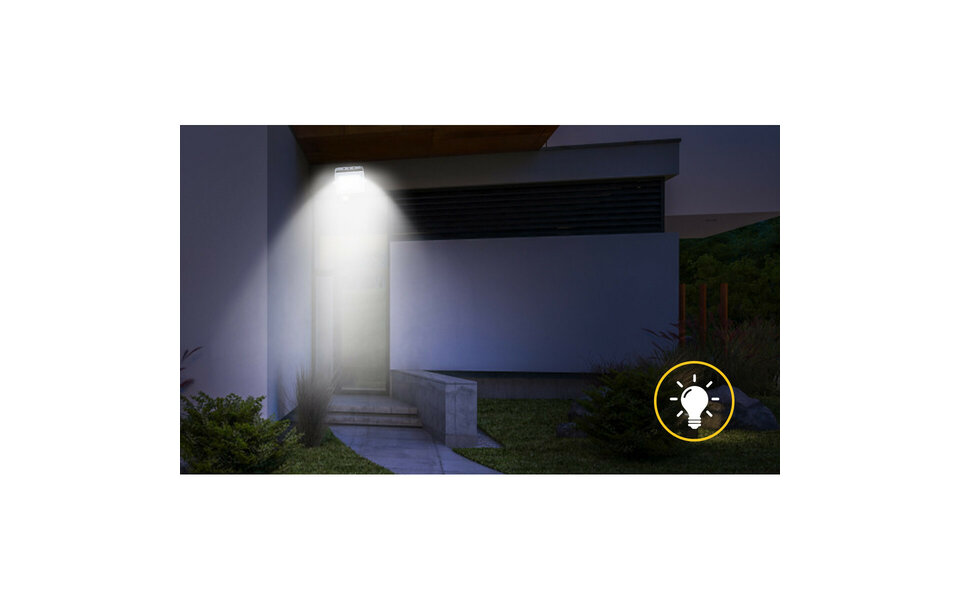 HLW LED LED lamp verstelbaar - Waterdichte LED Bouwlamp & LED wandlamp met sensor, neutraal wit