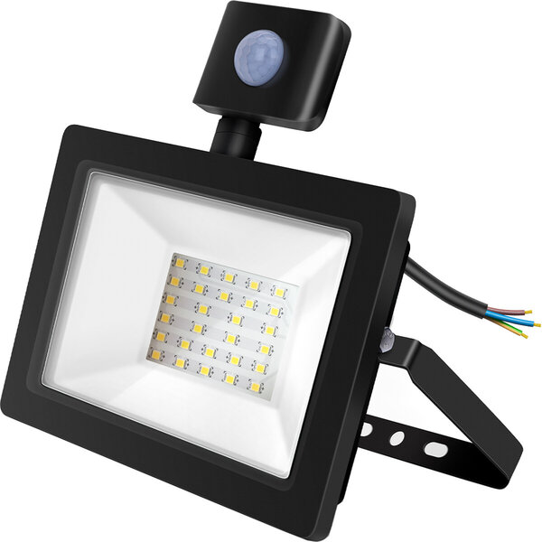 HLW LED Waterdichte LED Bouwlamp & LED Wandlamp met Sensor IP65 - Koud Wit 6000K