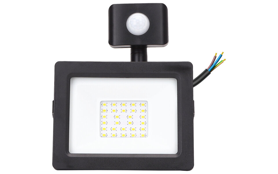 HLW LED Waterdichte LED Bouwlamp & LED Wandlamp met Sensor IP65 - Koud Wit 6000K
