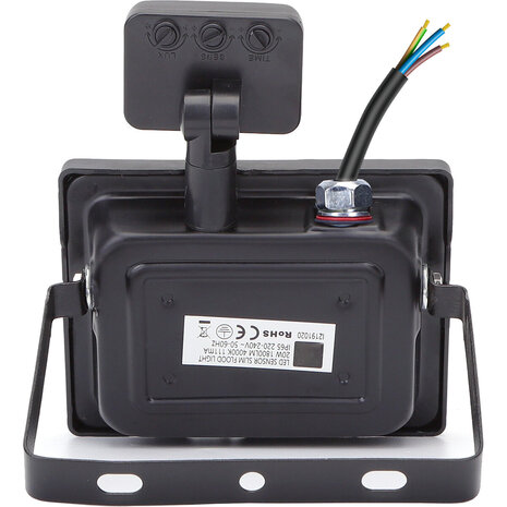 HLW LED Waterdichte LED Bouwlamp & LED Wandlamp met Sensor IP65 - Koud Wit 6000K