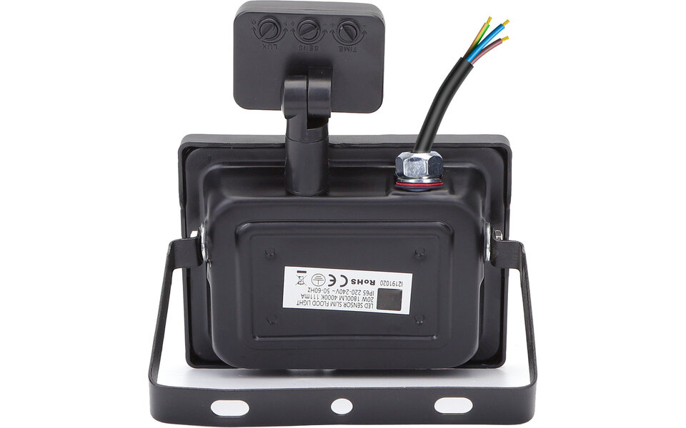 HLW LED Waterdichte LED Bouwlamp & LED Wandlamp met Sensor IP65 - Koud Wit 6000K