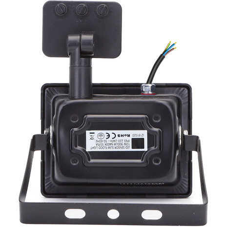 HLW LED LED Bouwlamp, Zwarte & Witte Vloerlamp en LED Wandlamp met Sensor, IP65 Waterdicht, Koud Wit 6000K