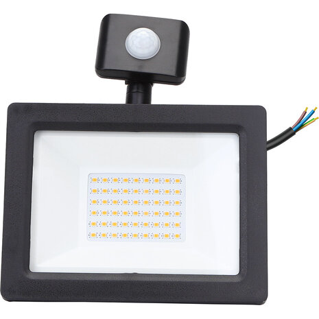HLW LED LED Bouwlamp 30W met Sensor - Waterdichte LED Bouwlamp & Wandlamp, Neutraal Wit 4000K