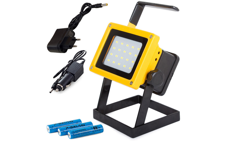 HLW LED Verstelbare LED Bouwlamp - Witte, Waterdichte IP65 LED Lamp - Koud Wit Daglicht 6000K