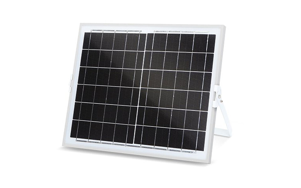 HLW LED LED Floodlight 100W Solar - Waterdichte LED Vloer- & Wandlamp IP65, Koud Wit Daglicht 6000K